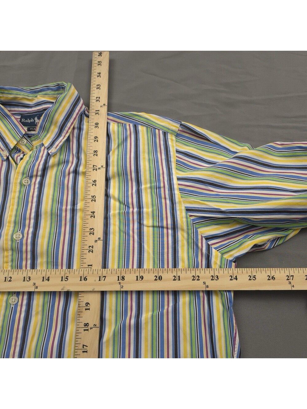 Polo Ralph Lauren Shirt Men XL Classic Fit Stripe Button Down Cotton Preppy - Picture 6 of 7